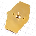 ピンバッジ・ロレックス金色の腕時計ゴールド黒い文字盤スイス ROLEX WATCH SWISS