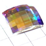 ピンバッジ・スワロフスキー正方形クリスタル