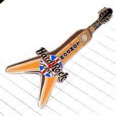 ピンバッジ・ハードロックカフェ時計塔ロンドン楽器ギター英国イギリス国旗UK HARD-ROCK-CAFE HRC GUITAR LONDON ENGLAND