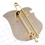 ブローチ・第94歩兵連隊ミリタリー黒い帽子市松模様フランス軍