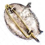 ブローチ・マリアンヌ自由の女神ミリタリーフランス軍シルバー銀色 CM61 CENTRE-MOBILISATEUR-61 FRANCE