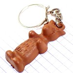 キーホルダー・小熊クマ型のチョコレートお菓子 OURSON BONCOLA FRANCE