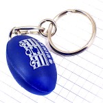 キーホルダー・ラグビー球スポーツ青ブルー紺色 RUGBY FRANCE