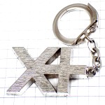 キーホルダー・バンクポピュレール＋Ｘ銀行シルバー銀色 BANQUE-POPULAIRE FRANCE
