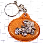 キーホルダー・アンティークカー車シルバー銀色クラークス
