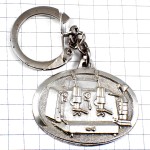 キーホルダー・エスプレッソコーヒーマシン珈琲機シルバー銀色