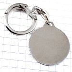 キーホルダー・プードル犬イヌ銀色シルバー