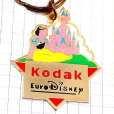キーホルダー・コダック白雪姫ディズニー城パリのディズニーランド EURODISNEY KODAK PARIS FRANCE