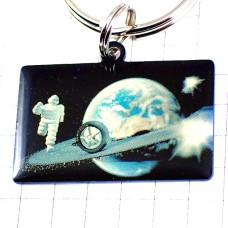 キーホルダー・惑星ミシュラン社ビバンダムくんビブ車タイヤ BIBENDUM MICHELIN FRANCE