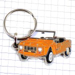 キーホルダー・シトロエン橙オレンジ色メアリ車オープンカー CITROEN-MEHARI FRANCE