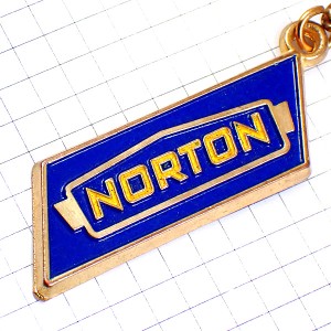 キーホルダー・ノートン青バイク二輪オートバイ