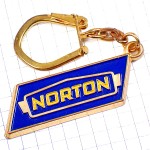 キーホルダー・ノートン青バイク二輪オートバイ
