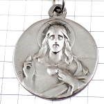 キーホルダー・聖母子像マリア様とイエス様シルバー銀色