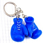 キーホルダー・ボクシング青いグローブ型ブルー BOXING GLOWES