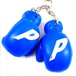 キーホルダー・ボクシング青いグローブ型ブルー BOXING GLOWES