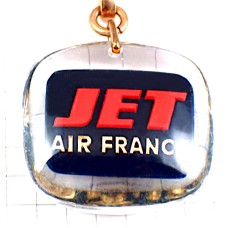 キーホルダー・エールフランス航空ブルボン社製ボーイング７０７ジェット機 AIR-FRANCE JET-AIR-FRANCE CARAVELLE BOEING-707 FRANCE