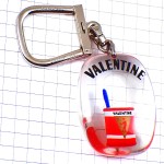 キーホルダー・ペンキの刷毛ブルボン社製ツール道具ハケ VALENTINE PAINTING BOURBON MOBILE FRANCE