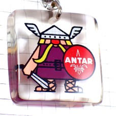 キーホルダー・バイキングの男ヴァイキング百合の紋章アンタール石油 GAULISH ANTAR BOURBON FRANCE