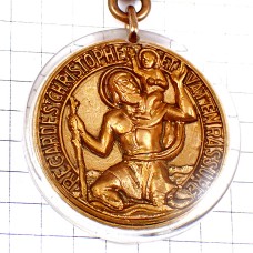 キーホルダー・サンクリストフォロ聖人トップ三角