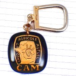 キーホルダー・シャンパーニュのブドウ房シャンパン葡萄酒クレディアグリコル銀行 CREDIT-AGRICOLE BANK FRANCE