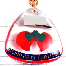 キーホルダー・ミリタリー外人部隊の帽子と襟ブルボン社製 LEGION LEGION-ETRANGERE KEPI FRANCE