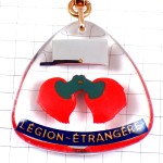 キーホルダー・ミリタリー外人部隊の帽子と襟ブルボン社製 LEGION LEGION-ETRANGERE KEPI FRANCE