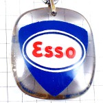 キーホルダー・プジョー金色ライオン車エッソ石油ゴールド PEUGEOT ESSO BOURBON FRANCE EXXONMOBIL USA