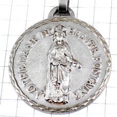 キーホルダー・マリア様ノートルダム聖人サンクリストフォロ銀色シルバー