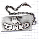 キーホルダー・キャメル煙草タバコ駱駝シルバー銀色 CAMEL USA