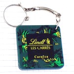 キーホルダー・リンツお菓子チョコレート四角ブラック