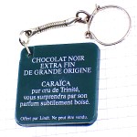 キーホルダー・リンツお菓子チョコレート四角ブラック