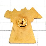 ピンバッジ・手をつなぐ二人カップル黄色いテント緑の木々キャンプ中