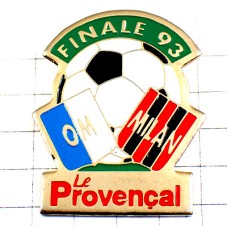 ピンバッジ・オリンピックマルセイユ対ACミラン決勝戦1993年サッカー ピンバッジ・オリンピックマルセイユ対ACミラン決勝戦1993年サッカー