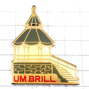 ピンバッジ・キオスクあずまや東屋 UMBRILL KIOSQUE FRANCE