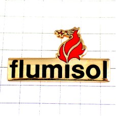 ピンバッジ・赤いドラゴン竜龍 FLUMISOL DRAGON FRANCE