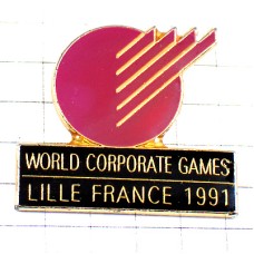 ピンバッジ・コーポレートゲームズ丸とライン線スポーツフェスティバル WORLD-CORPORATE-GAMES ピンバッジ・コーポレートゲームズ丸とライン線スポーツフェスティバル WORLD-CORPORATE-GAMES