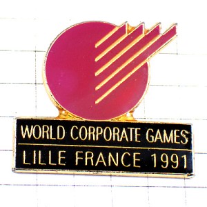 ピンバッジ・コーポレートゲームズ丸とライン線スポーツフェスティバル WORLD-CORPORATE-GAMES