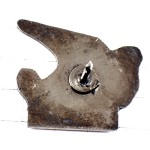 ピンバッジ・ダカール船ボート赤い帆の古い船