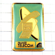 ピンバッジ・フランステレコム電話アンテナ受話器コンピュータ
