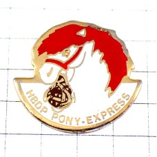 お買得ピンバッジ・ピンズ・赤いたてがみのポニー子馬
