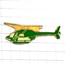ピンバッジ・ヘリコプター緑カーキ色カナディアン CANADIAN