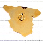 ピンバッジ・スペイン国旗色の地図型 SPAIN MAP HAGUENAU