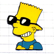 ピンバッジ・シンプソンズ一家バート男の子ニヤリと笑うサングラス眼鏡メガネ THE-SIMPSON