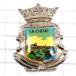 お買得ピンバッジ・ピンズ・ラシオタ海辺の風景の紋章 お買得ピンバッジ・ピンズ・ラシオタ海辺の風景の紋章