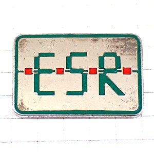 ピンバッジ・アルファベットＥＳＲ大文字