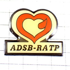 ピンバッジ・献血の滴ハート型