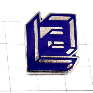 ピンバッジ・アルファベットLとＡ青