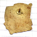 ピンバッジ・反カダフィ大佐緑の旗アメリカ英語メッセージ/USA KADAFFY FLAG LIBYA