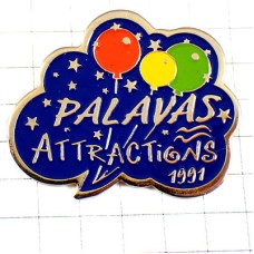 ピンバッジ・３色の風船 PALAVAS BALLOON FRANCE