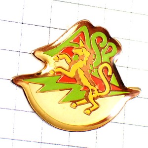 ピンバッジ・ユニコーン一角獣いななく馬